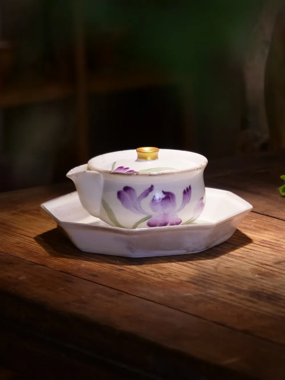 丁鸢尾花系列手抓壶
