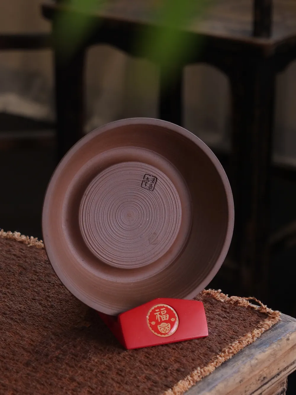 老岩泥粗陶茶承