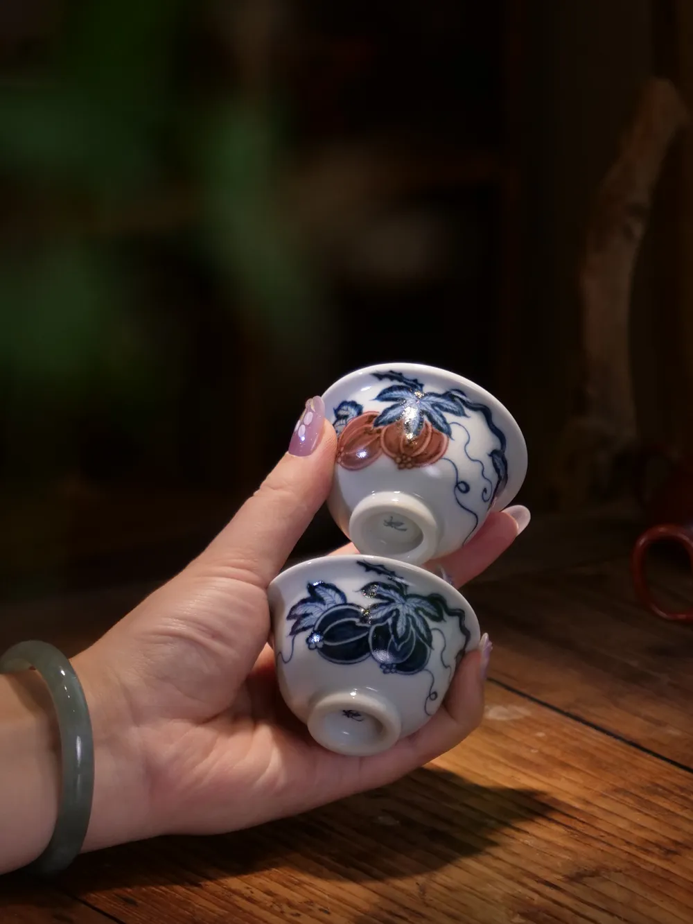 西瓜纯青花主人杯