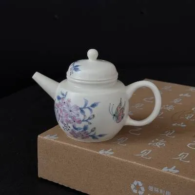 华箐堂斗彩蓝楹花花壶