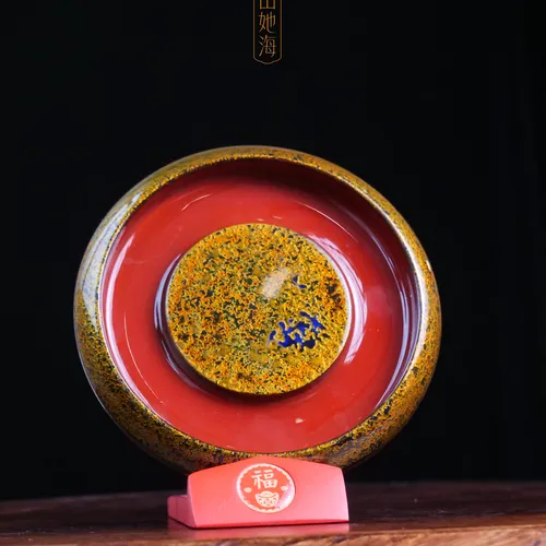 大漆电木圆型壶承