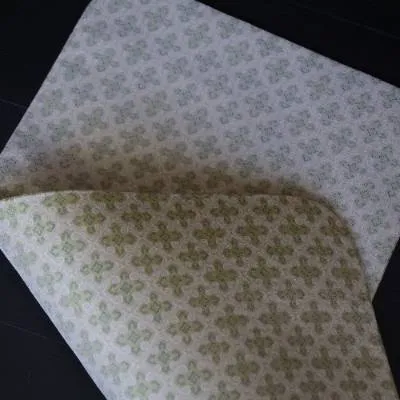 嫩绿四叶草纹大茶席