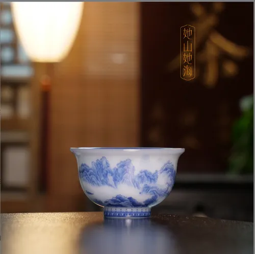 璞玉山水大压手杯