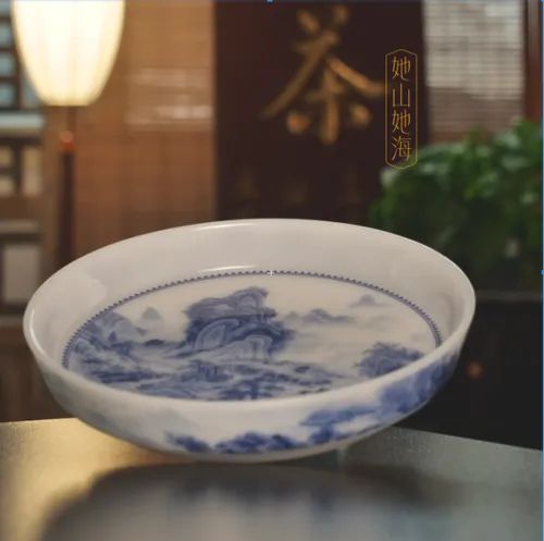 璞玉山水大壶承
