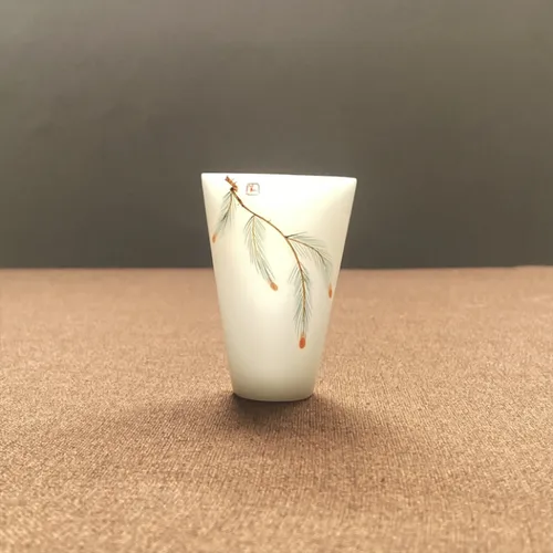 璞玉手绘松针闻香杯