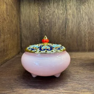 粉璞玉珐琅彩香炉