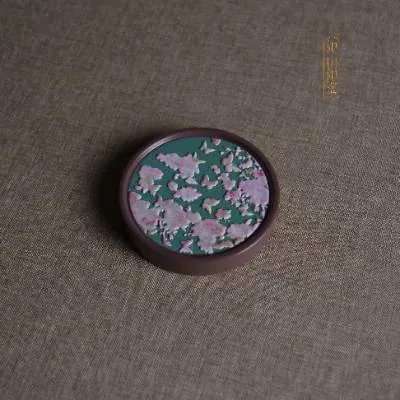 粉绿蝶恋花杯垫