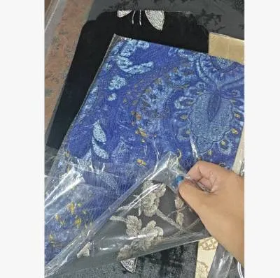 蓝色凤凰纹双面茶席（黑梅）