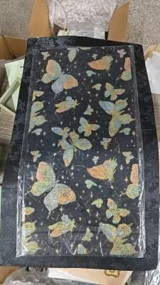雪尼尔蝴蝶48x22茶席