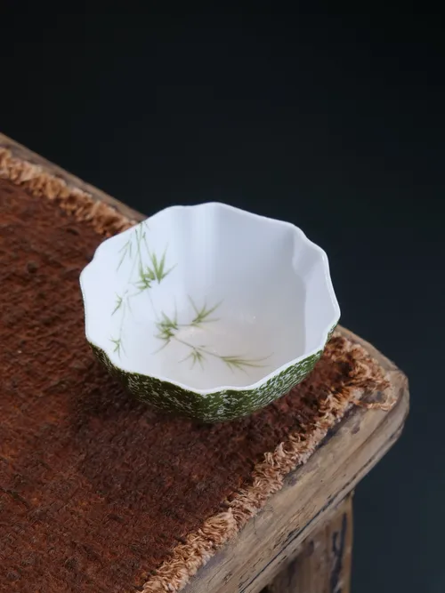 青竹葵口普洱杯