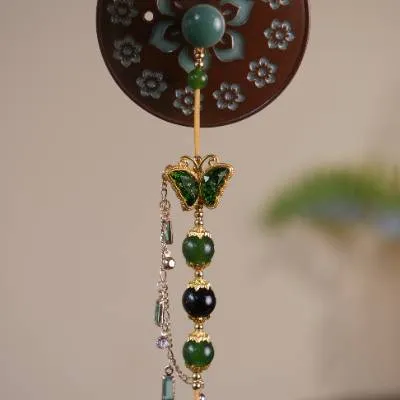 龙泉青瓷宝相花茶壶的壶绳